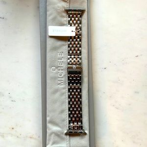 Michele Two-tone Apple band Pink Gold-Plated